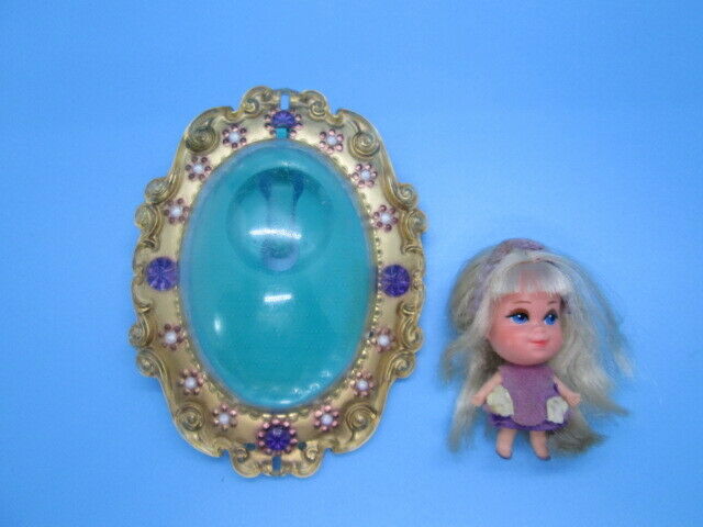 1966 Vintage Liddle Kiddles Lilac Lucky Locket Necklace Jewel Little Doll