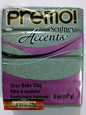 M00573 Morezmore Premo Accents Sculpey Silver 5129 2oz Sculpt Polymer Clay