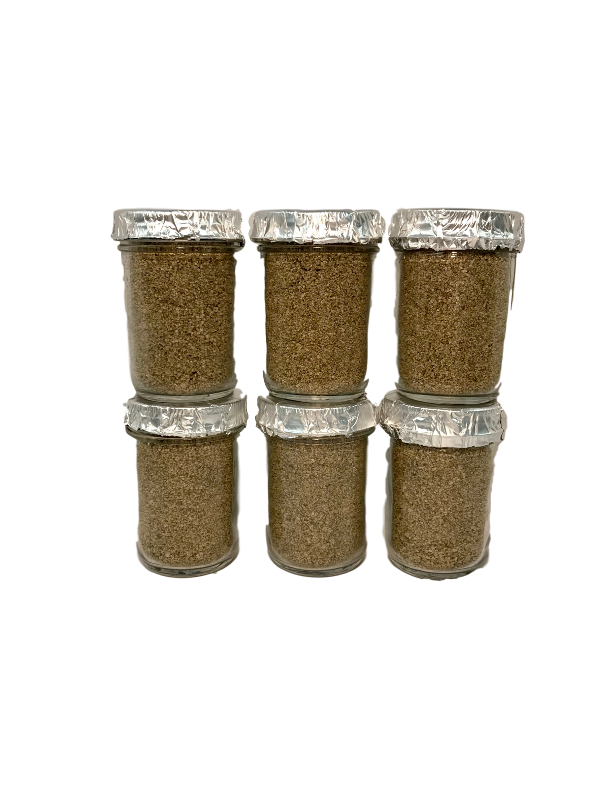 6 (six) Ultimate Half Pint Mushroom Substrate Jars,  Grow Mushrooms Fast!!