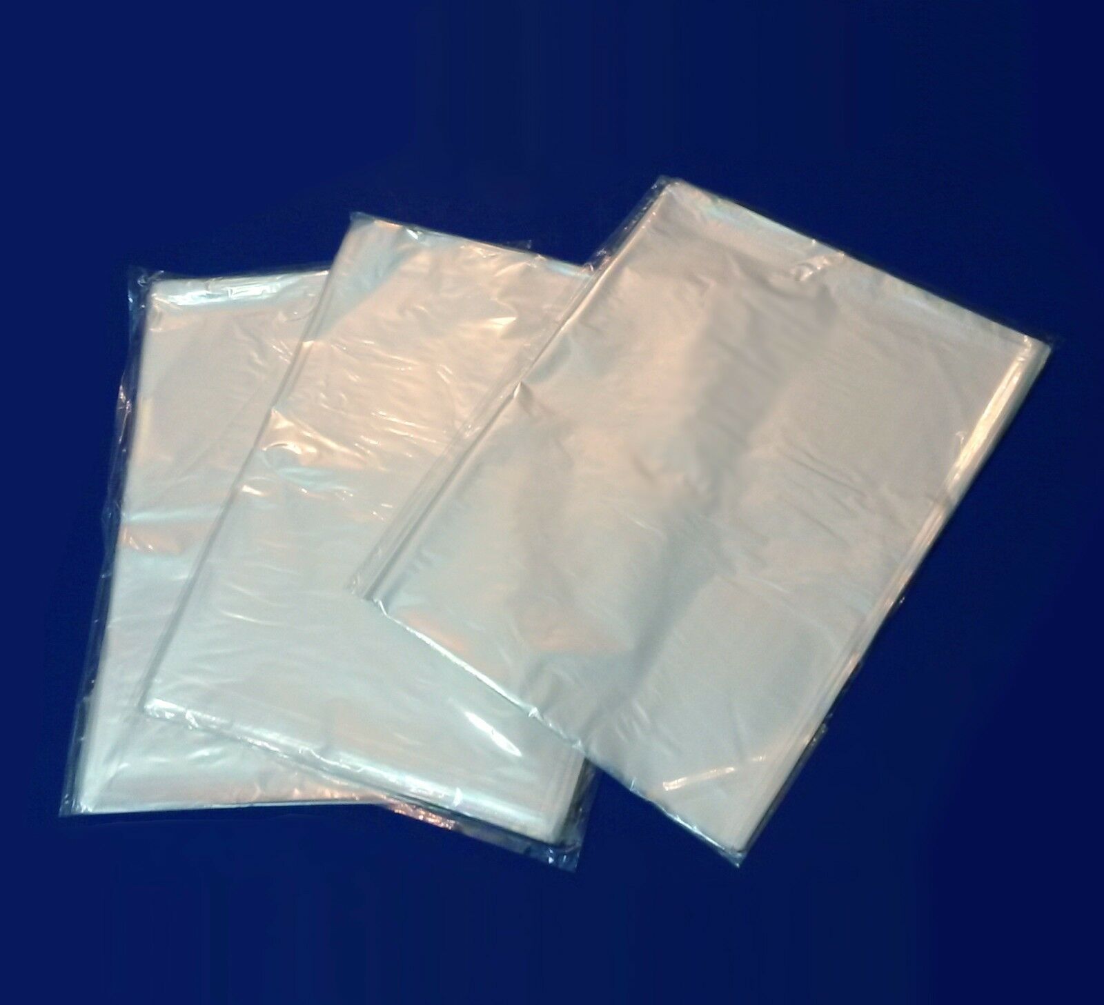 Clear Poly Plastic Layflat 1mil Bags 100 -1000 Open Top Packing Baggies