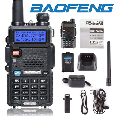 Baofeng Uv-5r Vhf/uhf 2m/70cm Dual Band Dtmf Dual-dand Fm Ham Two Way Radio Us