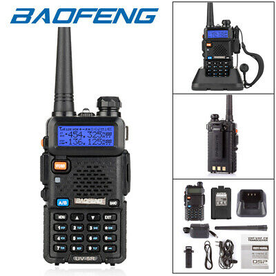 Baofeng Uv-5r Two Way Radios 5w Vhf Uhf Fm Transceiver Ham Walkie Talkie Set