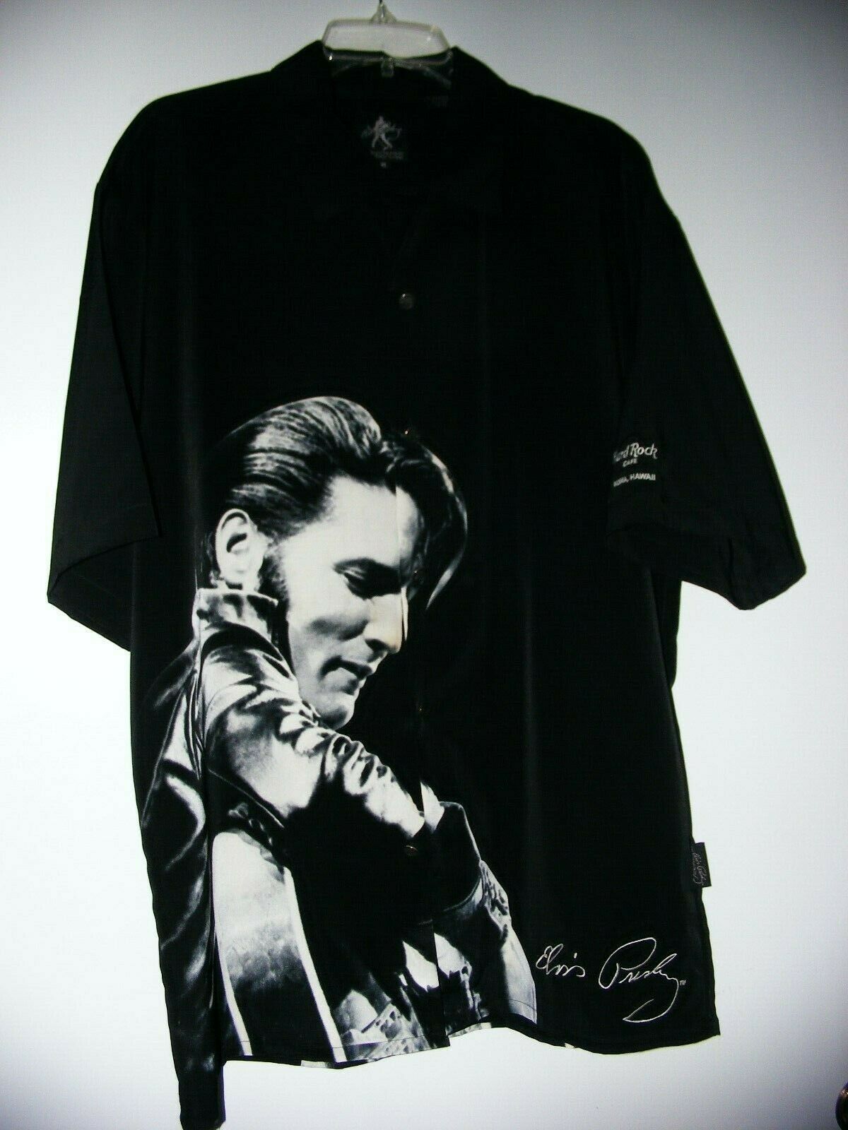 Elvis Presley Dragonfly Clothing Shirt Hard Rock Cafe Kona Hawaii Rockabilly Xl