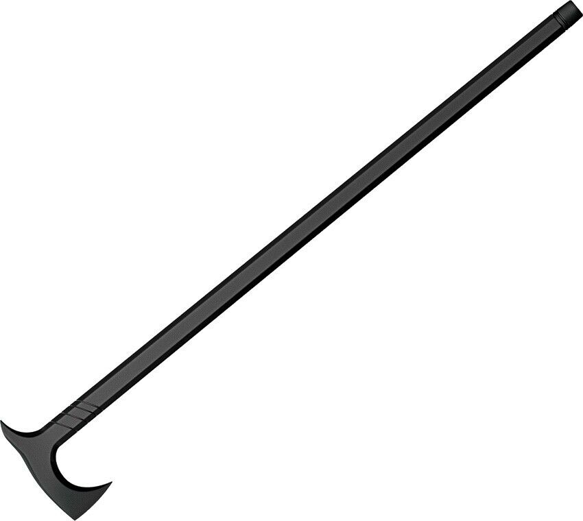 New Cold Steel Axe Head Cane Single Piece Hiking Stick Polypropylene 38" Overall