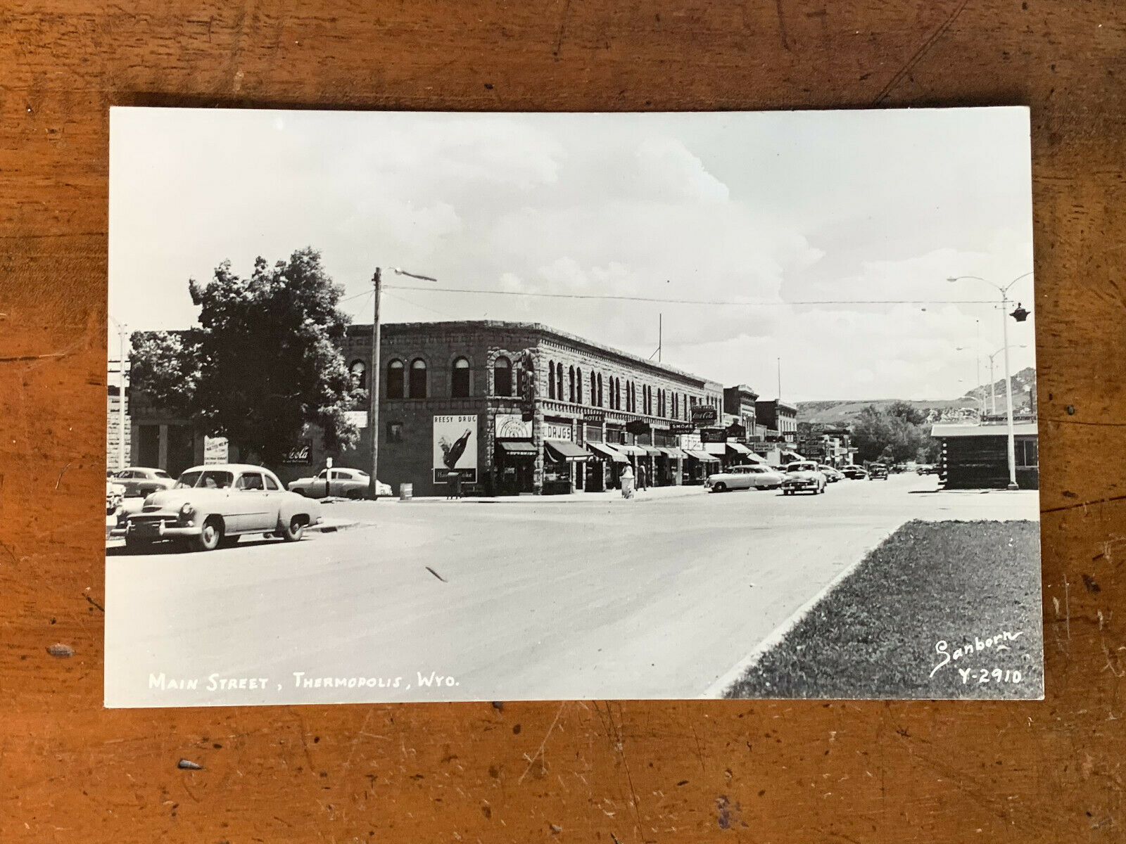 Wyoming, Wy, Thermopolis, Main Street, Coke Sign, Ca 1940